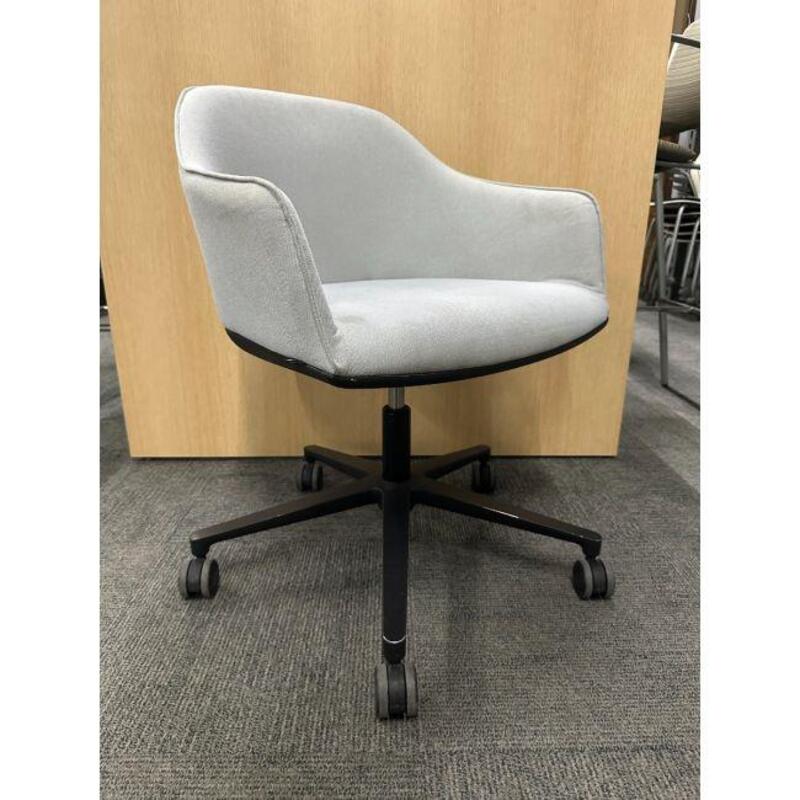 Vitra Softshell Chair with 5-Star Base (Grey/Black) - Thumbnail 2