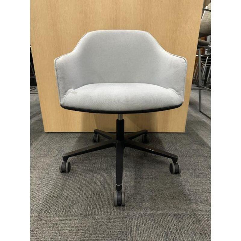 Vitra Softshell Chair with 5-Star Base (Grey/Black) - Thumbnail 3