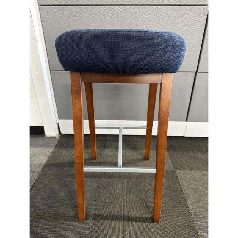 JSI Bourne Bar Height Stool (Blue/Walnut) - Thumbnail 4