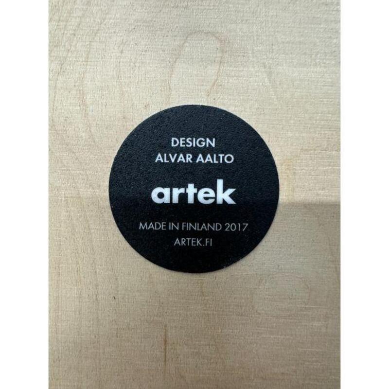 Artek Aalto Stool 60 (Blue/Maple) - Thumbnail 3