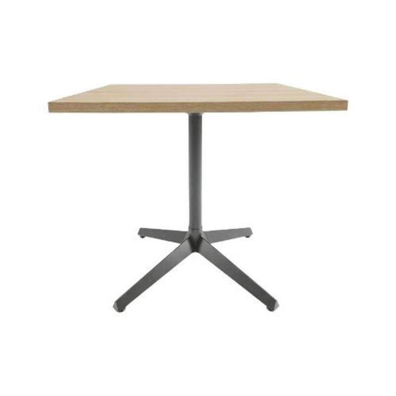 Knoll Dividends 30" Squared Table (White/Black) - Image 1