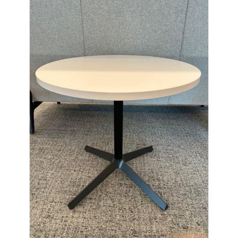 Knoll Dividends 36" Round Table (White/Black) - Thumbnail 2