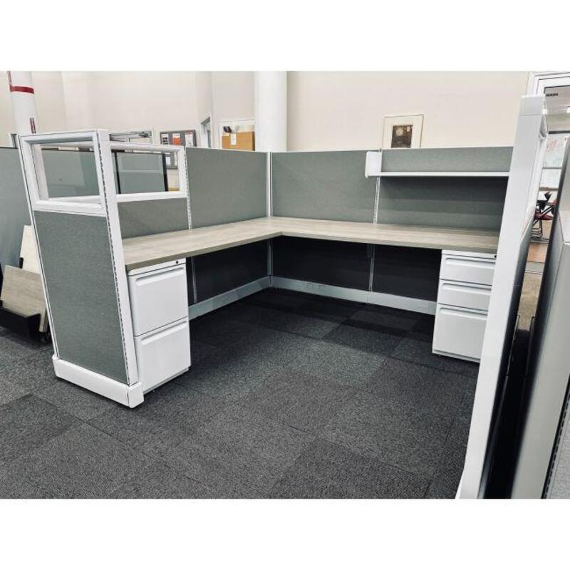 ReNewed Herman Miller AO2 Cubicle (7'D x 7'W x 53"H) - Thumbnail 2