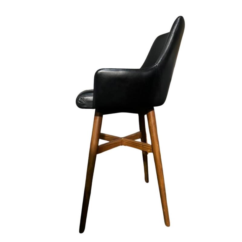 Leather Bar Stool - Thumbnail 3