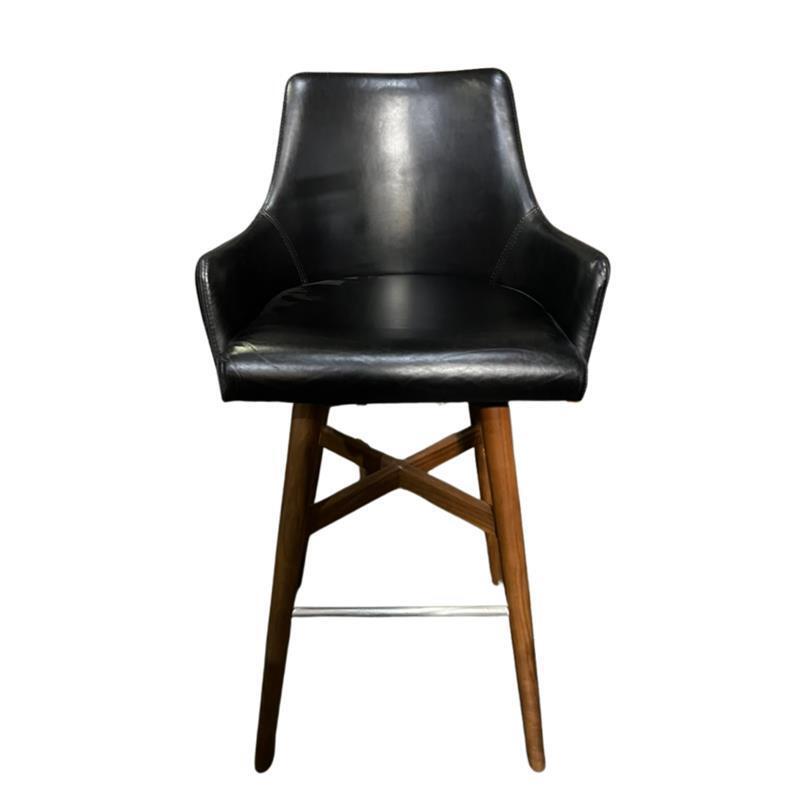 Leather Bar Stool - Image 1