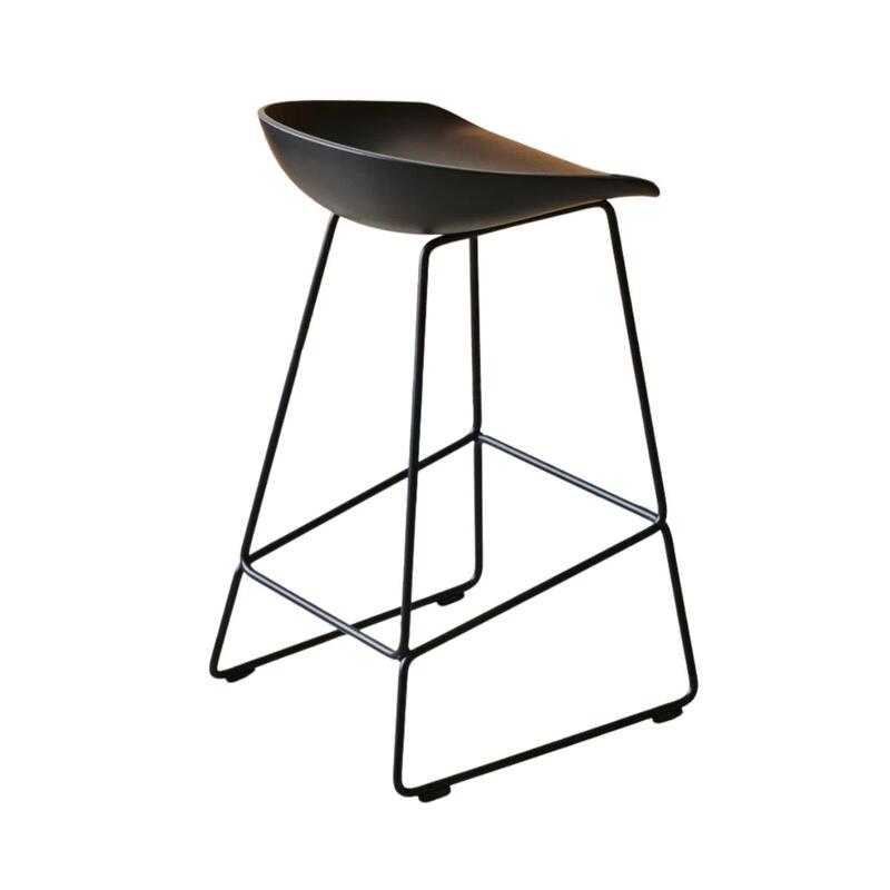 Hay Black High Stool - Thumbnail 2