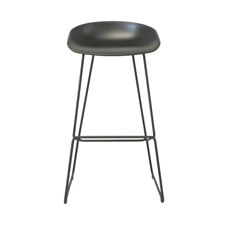 Hay Black High Stool - Image 1