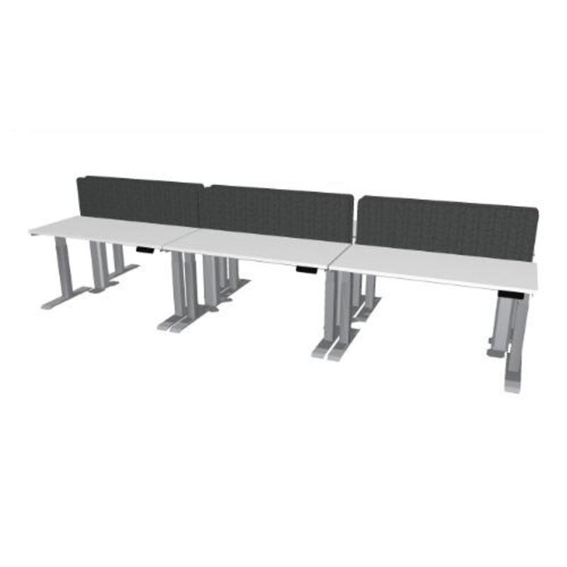 6-Pack Height-Adjustable Desks - Image 1