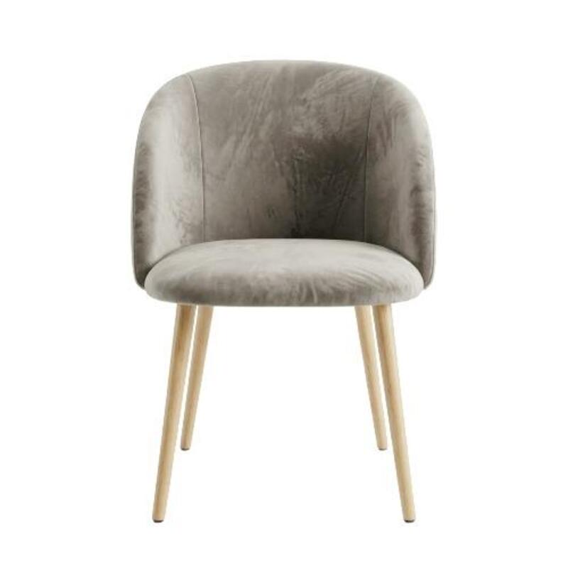 Velvet Upholstered Dining Chair - Image 1