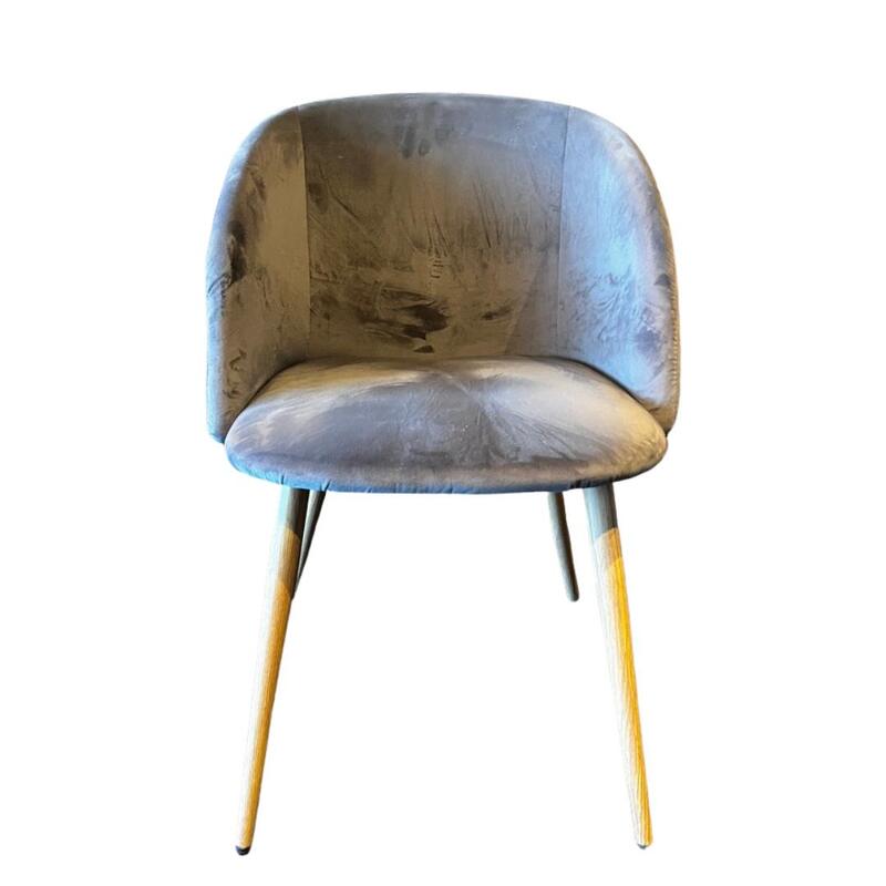 Velvet Upholstered Dining Chair - Thumbnail 2