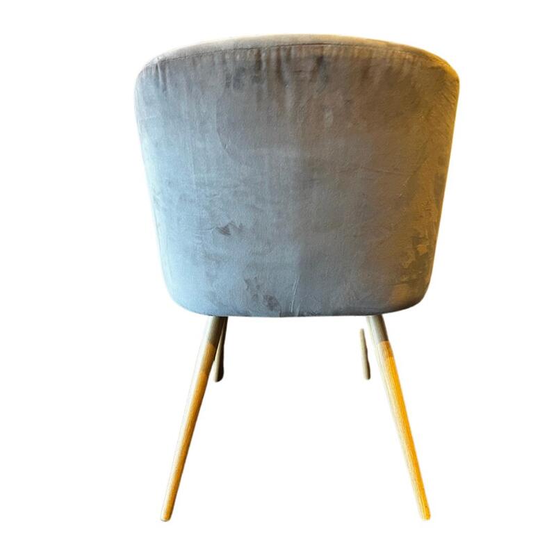 Velvet Upholstered Dining Chair - Thumbnail 3