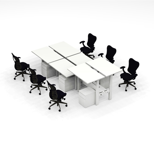 Dual Height-Adjustable Cluster of 6, TA1 - Image 1