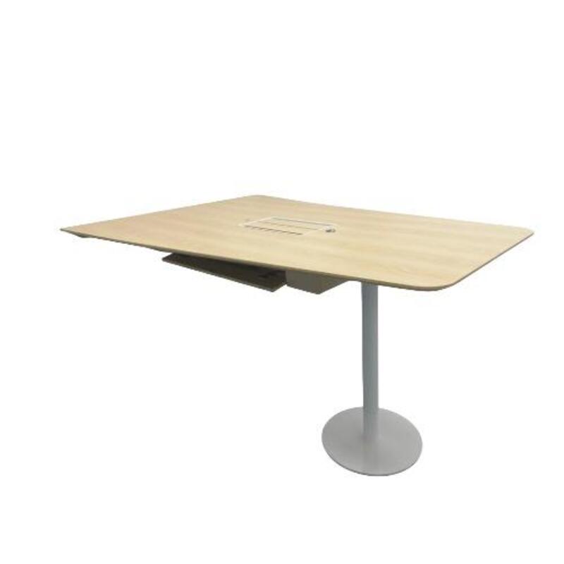 7' Trapezoid Bar-Height Meeting Table - Thumbnail 3