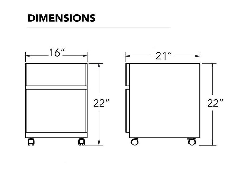 Bend File Cabinet White - LARGE  - Thumbnail 4