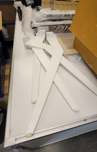 Angled Legs of 36 Dia. Round Table - Image 1