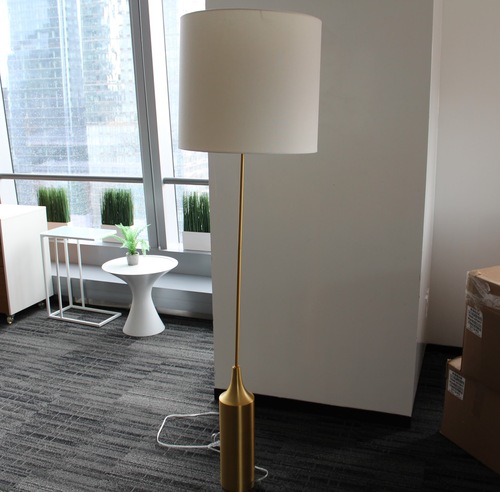 'Hudson' Metal Base Floor Lamp - Thumbnail 2