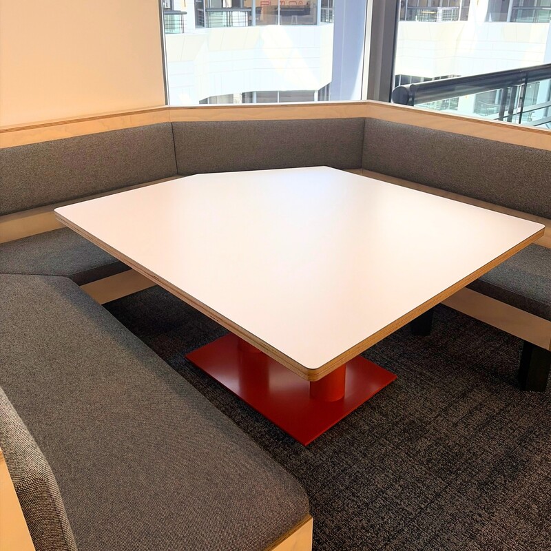 Angled Banquette Dining Table - Thumbnail 2