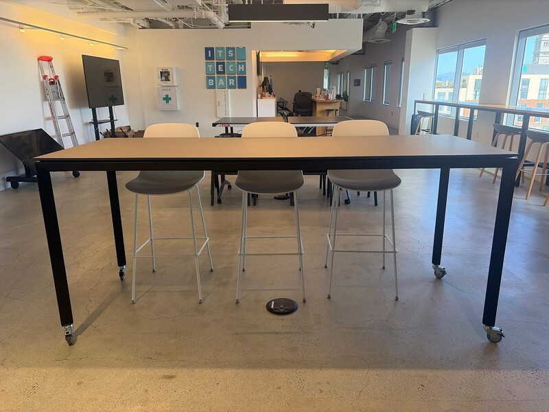 Bar-Height Mobile Collaboration Table - Thumbnail 2