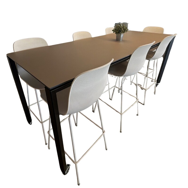 Bar-Height Mobile Collaboration Table - Image 1