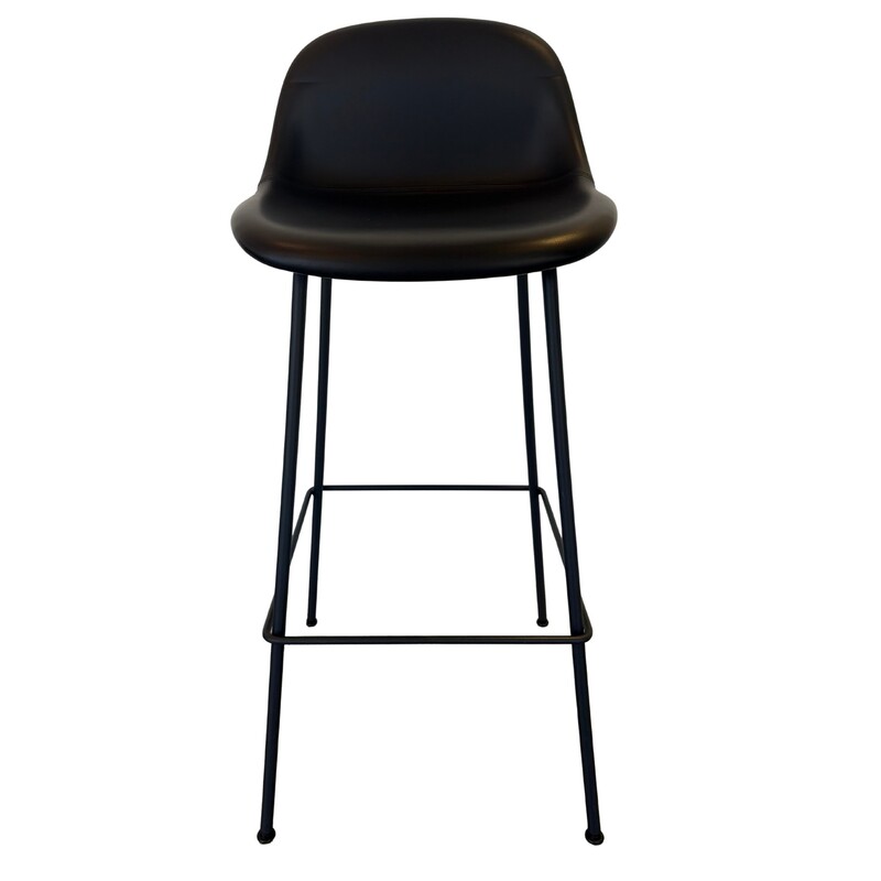 Upholstered Bar-Height Stool - Image 1
