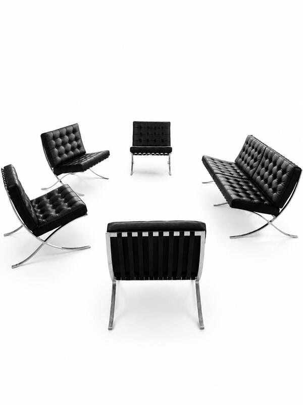 Barcelona Chair and Sofa Set - Image 1