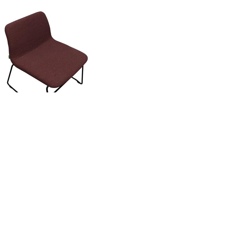 Viv Used Armless Guest Chair, Rust Fabric - Thumbnail 3