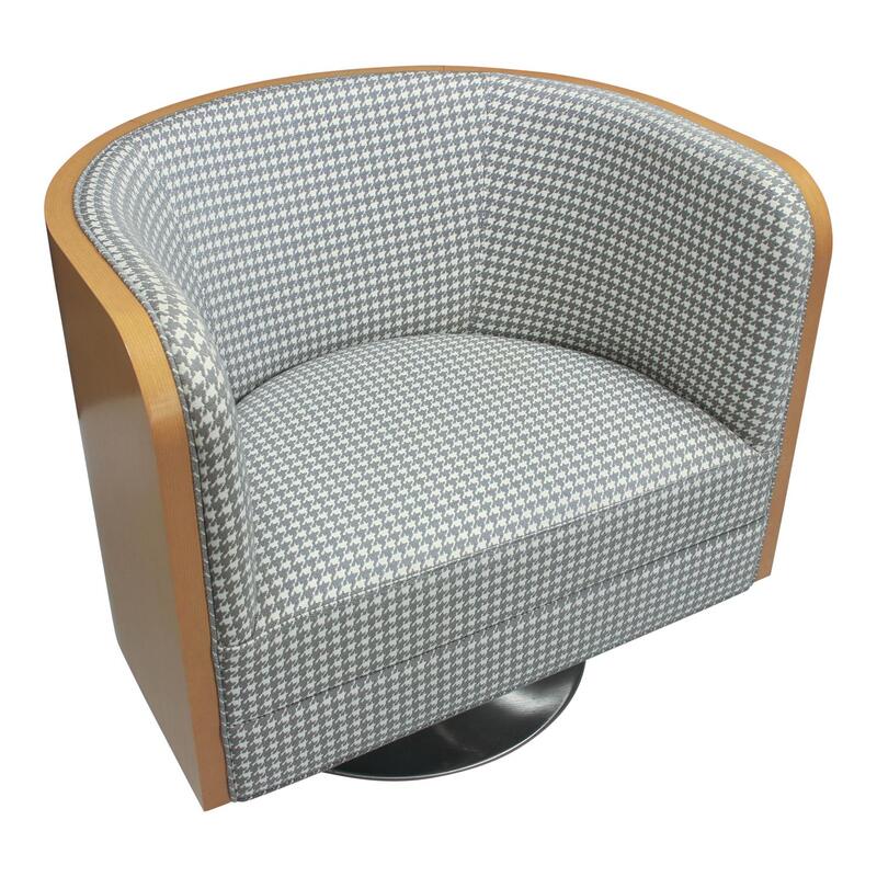 Swivel Guest Chair w Maple Wood Surround - Thumbnail 2