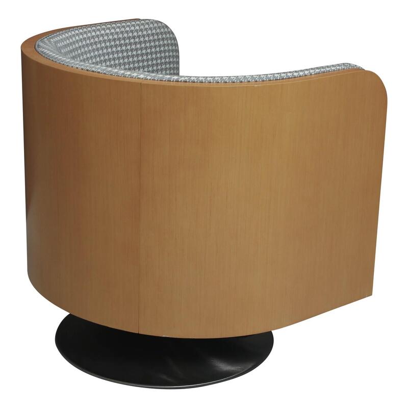 Swivel Guest Chair w Maple Wood Surround - Thumbnail 3