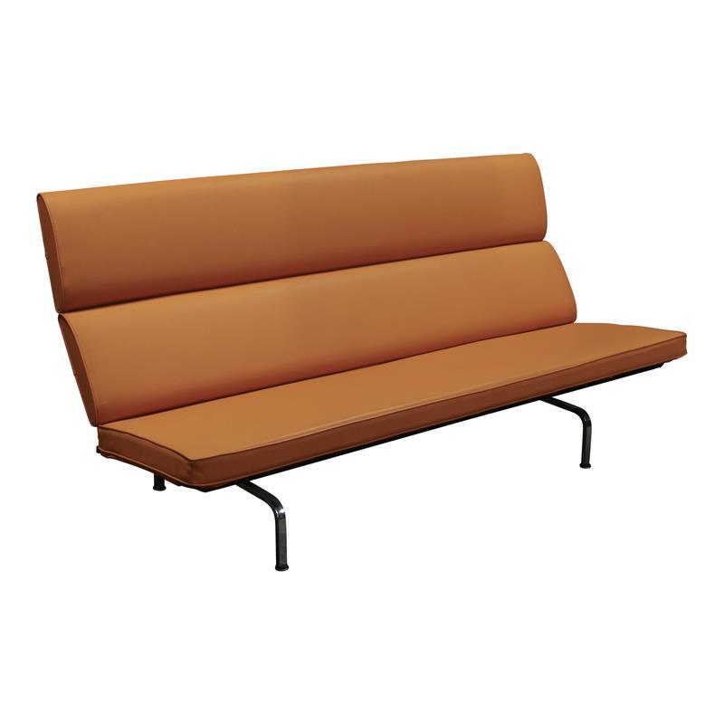Eames Compact PU Leather Sofa - Image 1