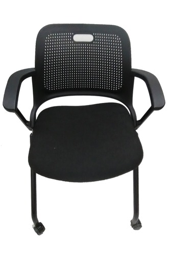 Allsteel Get Set Nesting Chair (Black Patterned) - Image 1