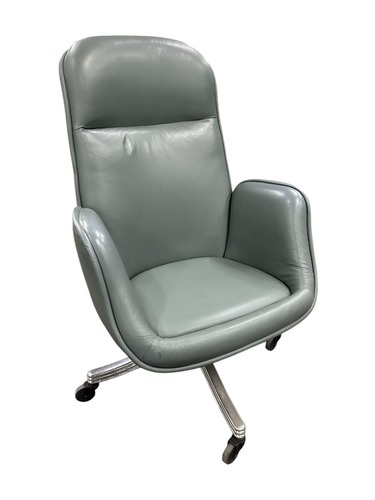 Sunar Hauserman Conference Chair (Blue Leatherette) - Image 1