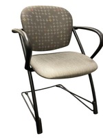 Steelcase Ally Multi Purposed Side Chair (Brown Pattern/Black)