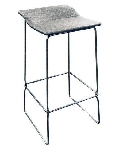 Steelcase Last Minute High Stool (Grey/Chrome) - Image 1