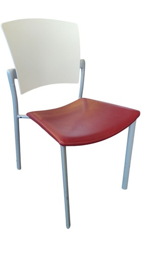 Coalesse Enea Cafe Chair (Red/White) - Image 1