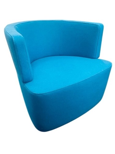 Steelcase Joel Lounge Chair (Blue/Chrome) - Image 1