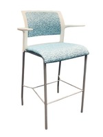Steelcase Move Bar Height Stools (Aqua Pattern)