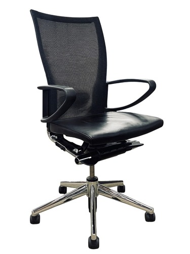 Haworth X99 Conference Chair (Black/Chrome) - Image 1