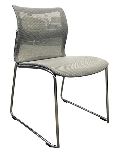 Stylex Zephyr Stack Chair (Platinum/Chrome) - Image 1