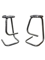 Pair of Tubular Chrome Steel bar Stools K700 Kinetics