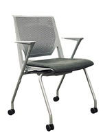 Haworth Very Side Chair w/ Casters (Grey/Grey)