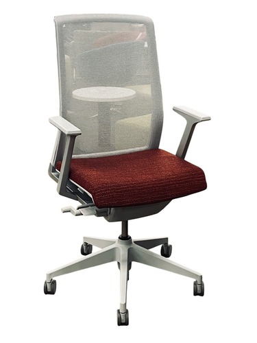 Haworth Very Task Chair (Red/Grey) - Image 1