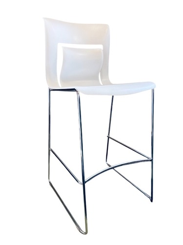 Stylex Rhythm Bar Stool (White) - Image 1