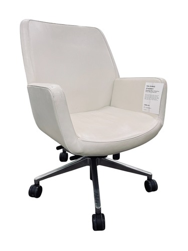Steelcase Bindu Executive Chair (White/Chrome) - Image 1