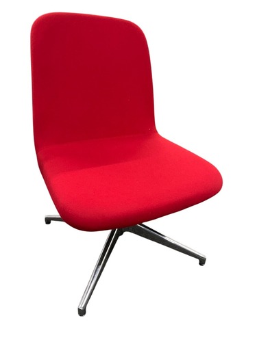 Red Swivel Chairs by Paoli - Image 1