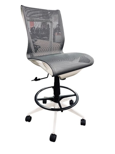 9 to 5 Cydia Task Stool Chair(Grey/White) - Image 1
