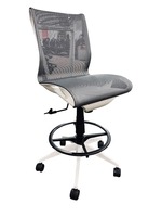 9 to 5 Cydia Task Stool Chair(Grey/White)