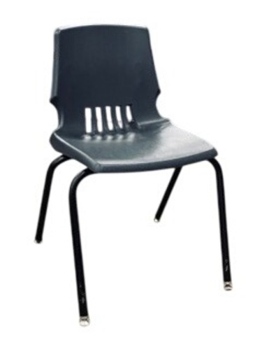Plastic Stack Chair (Black/Black) - Image 1