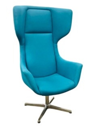 Groupe Lacasse Orsay Lounge Armchair (Blue/Chrome) - Image 1
