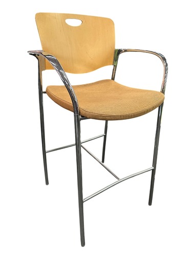Stylex Welcome Stool (Maple/Chrome) - Image 1