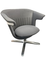 Steelcase i2i Swivel Lounge Chair (Grey/Chrome)